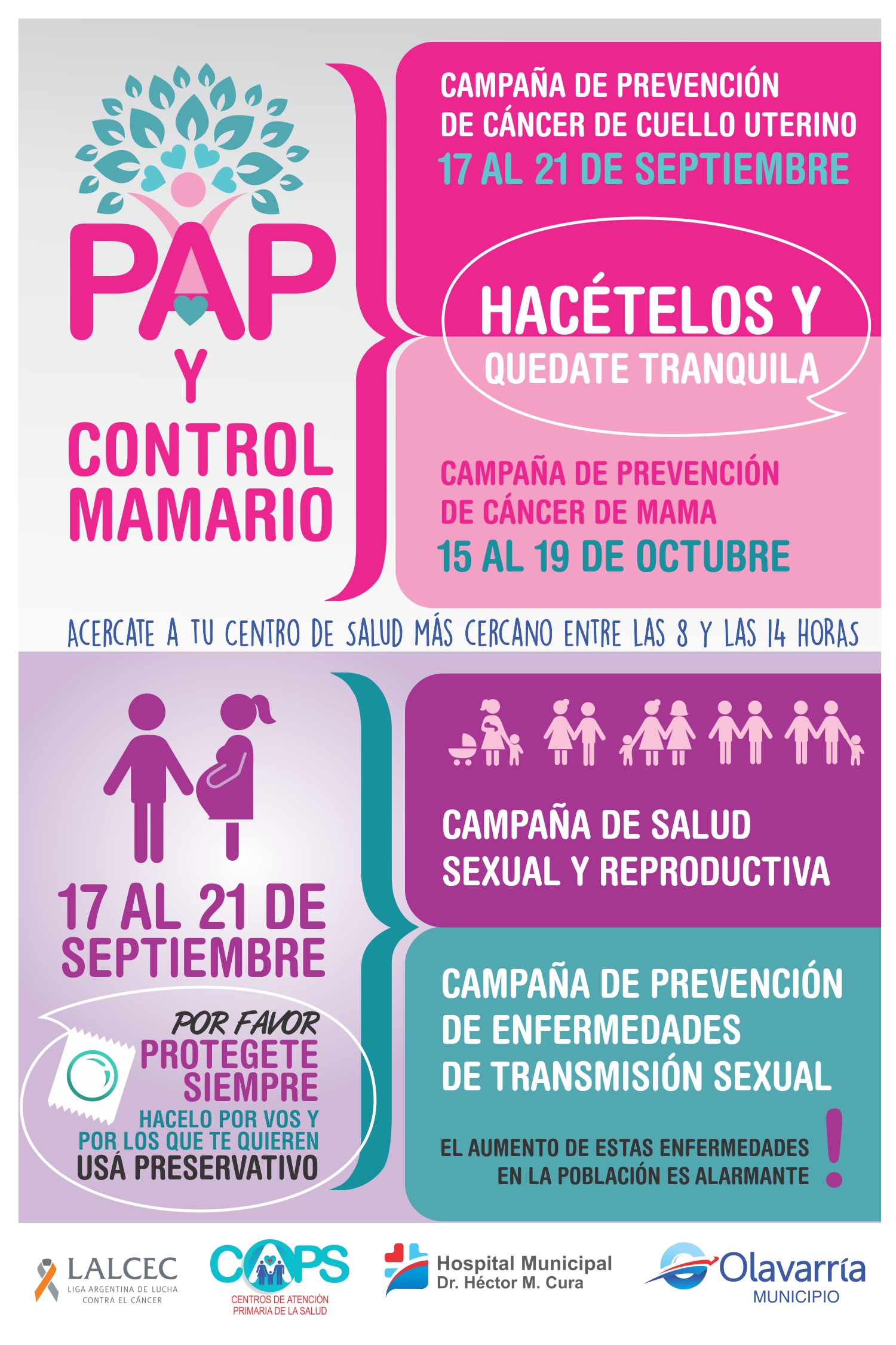 Afiche Camapa A Pap Y Salud Sexual Y Reproductiva Municipalidad Del