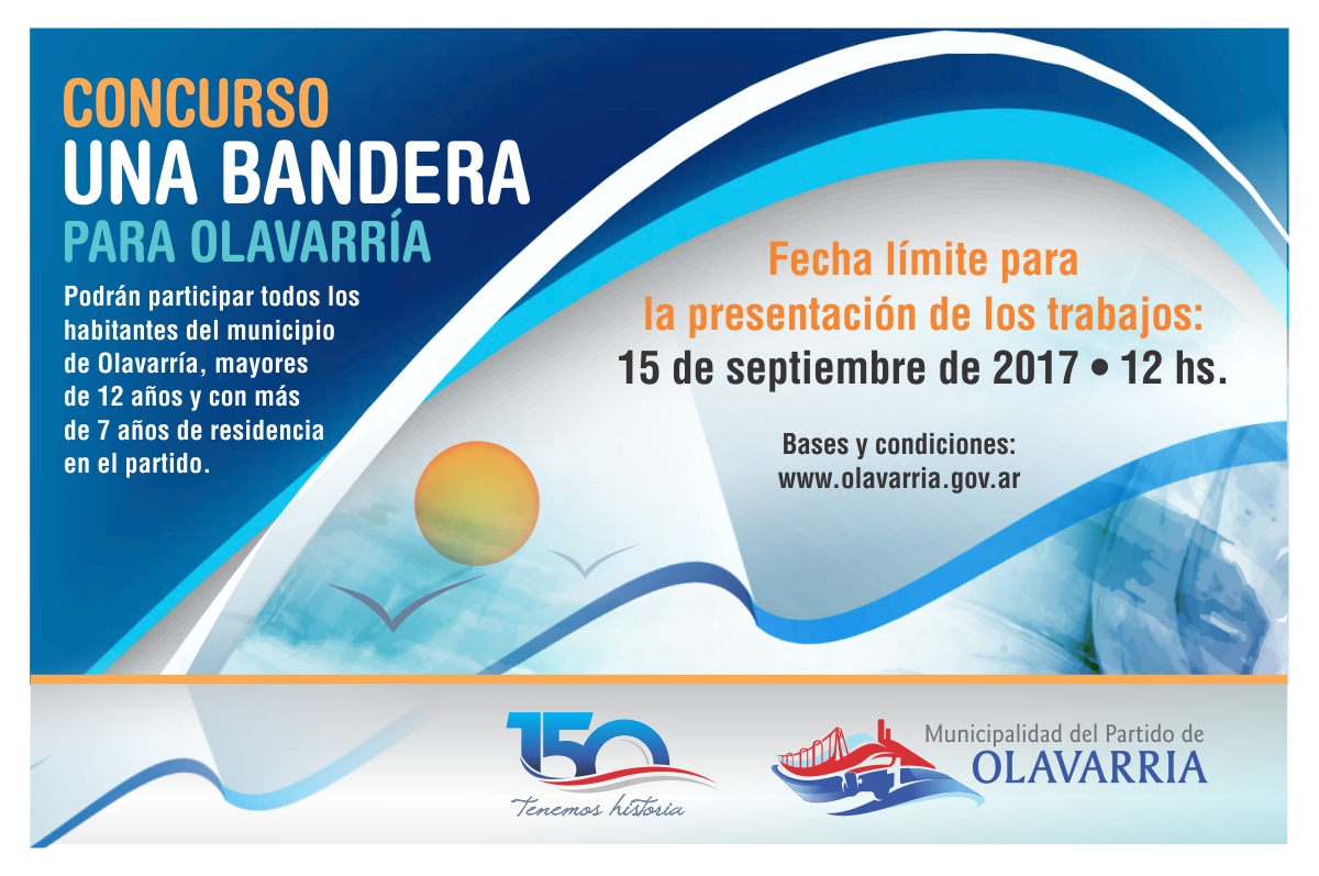 Flyer Concurso Bandera Municipalidad Del Partido De Olavarria