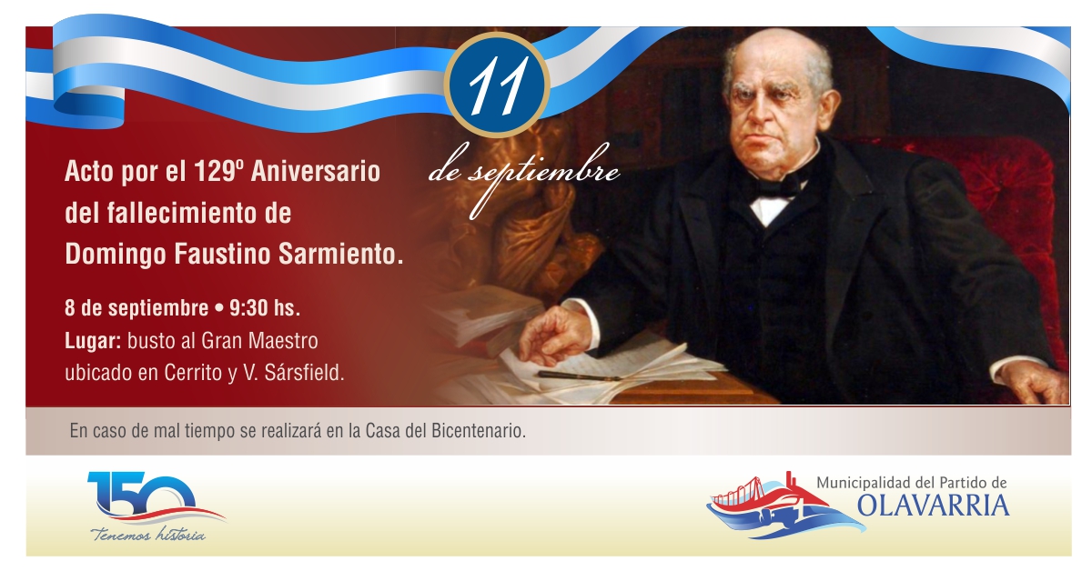 Acto Por El Aniversario Del Fallecimiento De Domingo Faustino Sarmiento Municipalidad Del 9272